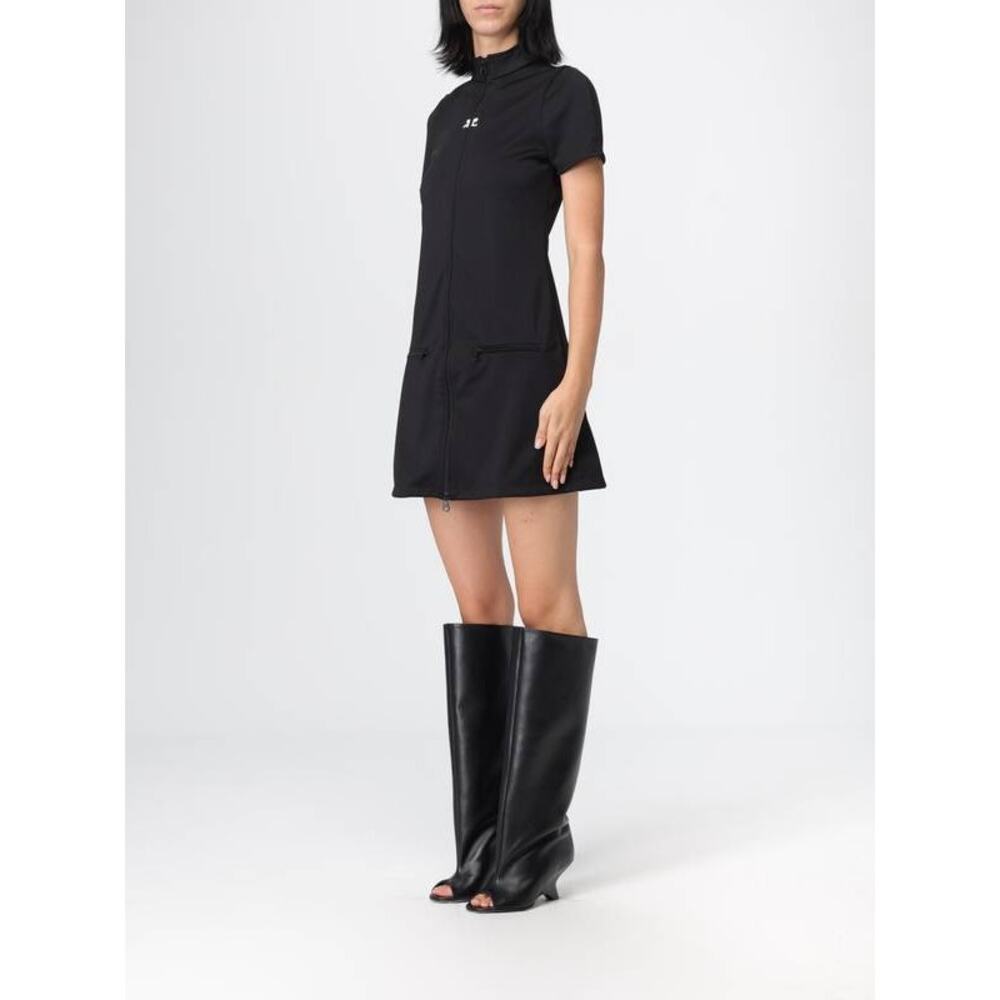 Courrèges Interlock Tracksuit Mini Dress in Black S - Picture 4 of 5